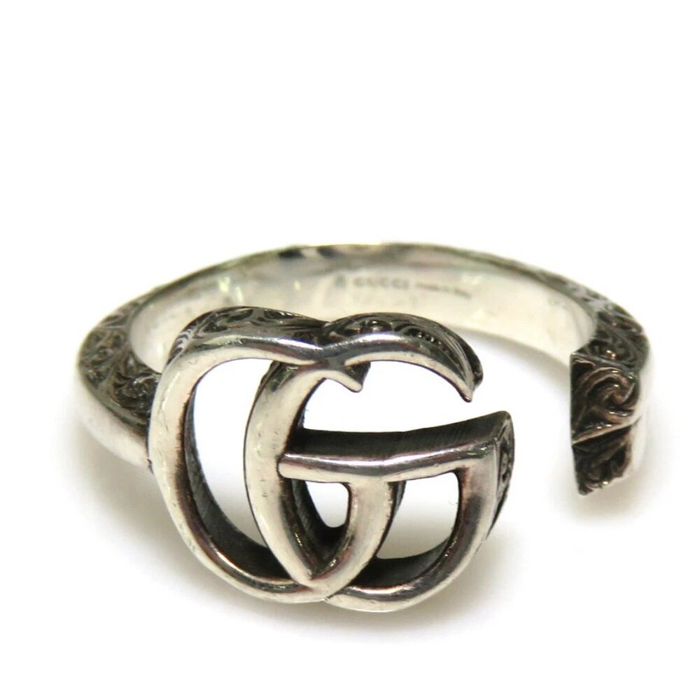 Auth GUCCI Ring Silver 925
